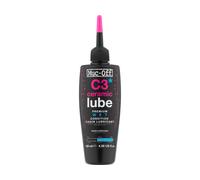 Muc-Off Lubricante de cadenas C3 Ceramic Wet Lube con lámpara UV lila 120 ml