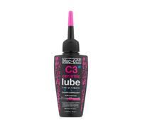 Muc-Off Lubricante de cadenas C3 Ceramic Wet Lube con lámpara UV lila 50 ml