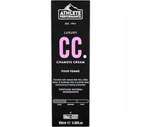 Muc-Off Lujosa Crema de Badana para Mujer - Atletismo de Alto Rendimiento, 100 Ml - Crema Hidratante Corporal Antibacteriana, Antirrozaduras - Crema Chamois para Atletas