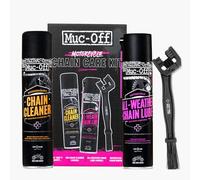Muc-Off Muc Off El kit de cuidado de cadena de motocicleta incluye cepillo de cadena, lubricante de cadena y limpiador de cadena