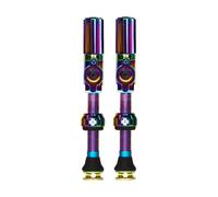 Muc-Off Válvulas sin cámara Big Bore Hybrid Iridiscente 45 mm – Tapones antipolvo precisión Schrader