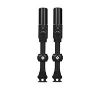 Muc-Off Big Bore Hybrid Válvulas Tubeless, Negro 45 mm - Tapas de Válvula de Bicicleta de Precisión con Tecnología Revolucionaria de Flujo de Aire para Bicis Tubeless de Ruta, MTB y Gravel