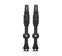 Muc-Off Big Bore Lite Tubeless Valves, Black 45mm - Precision Engineered Dust Caps for Bikes with Revolutionary Airflow Technology - Presta Valve Caps for Tubeless MTB/Road/Gravel Bikes