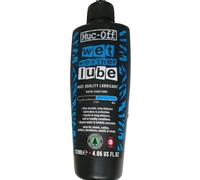 Muc-Off Wet Chain Lube, 120 Ml - Lubricante de Cadena de Bicicleta Biodegradable - Lubricante de Bicicleta Formulado para Ambientes Húmedos - Apto para Todo Tipo de Bicicletas