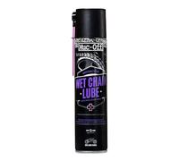 Muc-Off Wet Motorcycle Chain Lube, 400 Ml - Lubricante de Cadena de Moto - Spray Lubricante para Cadena de Moto - Formulado para Ambientes Húmedos