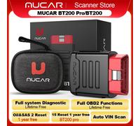 10-100 Uds MUCAR BT200/BT200 Pro herramienta de diagnóstico OBD2 sistema completo de diagnóstico Bluetooth OBD2 lector de código escáner para todos los coches 100pcs BT200