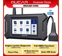 MUCAR CS90 OBD2 herramienta de diagnóstico Auto obd 2 escáner herramienta de escaneo 28 reinicio servicio de mantenimiento actualización de por vida gratis para todos los coches MUCAR CS90