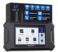 mucar Diagnosis Coche Multimarca, CS5 OBD2 Diagnosis Maquina con 5 Sistemas (Motor/SRS/ABS/BCM/TCM), OBD2 Diagnóstico para Funcionalidad OBD2 Completa, AutoVIN, Wi-Fi Actualización Gratuita