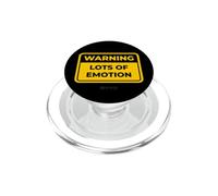 Mucha EMOCIÓN, Divertida señal de Advertencia, Humor PopSockets PopGrip para MagSafe