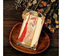 Mucha - Marcapáginas magnéticos, dibujos clásicos, regalos literarios personalizados, exquisitos libros de lectura literaria, marcadores de libros (B)