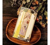 Mucha - Marcapáginas magnéticos, dibujos clásicos, regalos literarios personalizados, exquisitos libros de lectura literaria, marcadores de libros (D)