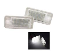 MuChangZi 2 Unids 12V LED 6000K Luces de Matrícula del Cochea para A/UDI A3 S3 A4 S4 B6 B7 A6 C6 S6 A8 S8 Q7 RS4 Avant Quattro Carbriolet RS6