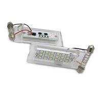 MuChangZi 2 unids Canbus Blanco número LED lámpara de la luz de la Placa 18 SMD 3528 para B/MW E53 X5 1999-2003 E83 X3 2004-2009 sin Error