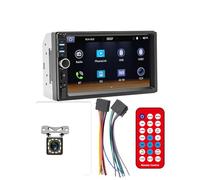 MuChangZi 7 Pulgadas 2 DIN HD MP5 Autoradio Modelos Generales Pantalla Táctil LCD Enlace de Espejo Reproductor de Autoradio Bluetooth USB TF AUX Audio de Coche (con 4LED Cámara de Marcha Atrás)