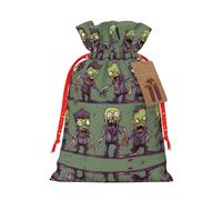 Muchas bolsas de regalo con cordón con estampado de zombies, para temporada de vacaciones, cumpleaños, aniversarios y cualquier ocasión especial