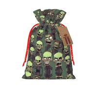 Muchas bolsas de regalo con cordón con estampado de zombies, para temporada de vacaciones, cumpleaños, aniversarios y cualquier ocasión especial