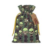 Muchas bolsas de regalo con cordón con estampado de zombies, para temporada de vacaciones, cumpleaños, aniversarios y cualquier ocasión especial