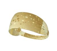 Muchas Estrellas Doradas sin Costuras,Banda Deportiva para el Sudor Unisex, Multiusos, elástica para el Pelo