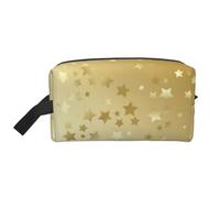 Muchas Estrellas Doradas Sin Costuras, Bolsa de Maquillaje Bolsa de cosméticos Bolsa de artículos de tocador de Viaje portátil Organizador de Bolsa de Maquillaje
