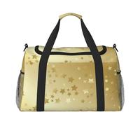 Muchas Estrellas Doradas sin Costuras,Bolsas Deportivas, Bolsos de Viaje Deportivos Cruzados de Mano, Bolsas de Viaje de Gran Capacidad para Mujeres y Hombres.