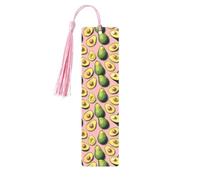 Muchas imágenes de aguacate con impresión de 5 marcapáginas de madera, bonitos marcadores, adorno de etiqueta para manualidades, decoraciones para leer