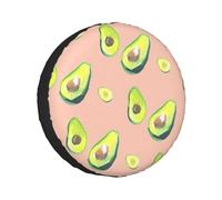 Muchas imágenes de aguacate, cubiertas de neumáticos de Navidad, cubiertas de ruedas impermeables para autocaravanas, viajes, remolques, caravanas, camiones, todoterrenos
