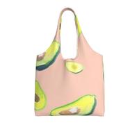 Muchas imágenes de aguacates para imprimir,Bolsas de mano reutilizables, bolsas de supermercado, bolso de hombro de lona de gran capacidad