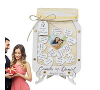 «Muchas razones por las que te quiero» - de madera hecha a mano con corazones, notas conmovedoras, dulce idea de regalo para parejas | Notas decorativas en para ocasiones especiales, relación