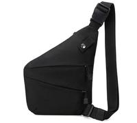MUCHER Bolso de hombro Molle antirrobo, bolso militar, bolso táctico, bolso de pecho, bolso pequeño para hombre, viajes, exterior, senderismo, caza, Hombro derecho-negro