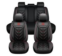 Muchkey Fundas Asientos Coche Compatible con Mitsubishi Space Star Protector de Asiento para Delanteros y Traseros Accesorios(MH141,Estándar-Negro