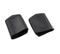 MuchLuckystar 2 almohadillas de goma antideslizantes para escaleras, cubiertas plegables para escaleras telescópicas de espiga, protectores de suelo antideslizantes, color negro, 2 x 4 cm