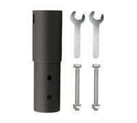 MuchLuckystar Adaptador de montaje en poste de aleación de aluminio para Starlink V2 para antena de satélite, kit de soporte de tubo resistente con tornillos y llave, 120 x 50 x 50 mm