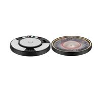 MuchLuckystar Auriculares profesionales de 40 mm para estudio de DJ con graves altos, voces claras y diafragma de papel para audio inmersivo, color negro