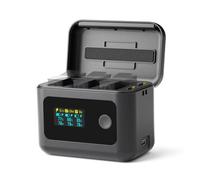 MuchLuckystar Cargador de batería rápido de 24 W para Hero 13 con pantalla LED, funda de carga USB-C de doble ranura, concentrador de alimentación portátil para viajes al aire libre