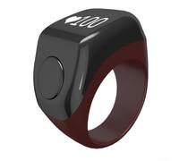 MuchLuckystar Contador de anillos inteligente para oración musulmana con pantalla oled - Tally electrónico Tasbih para golf y entrenamiento - Carga magnética 18-22 mm (marrón)