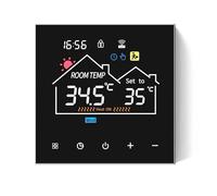 MuchLuckystar for Tuya - Termostato inalámbrico inteligente para calefacción de agua de caldera de gas, controlador de temperatura WiFi con pantalla digital, compatible con Alexa, color negro
