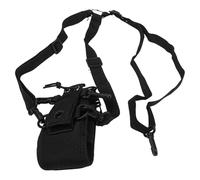 MuchLuckystar Funda de nailon para walkie talkie para Baofeng UV-5R y para kenwood para la serie TK, bolsa portátil para radio con clip para cinturón, 60 x 50 x 150 mm, color negro