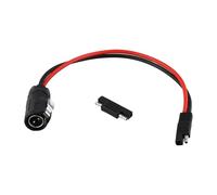 MuchLuckystar Furion - Cable de conector de panel solar a SAE, 2 pines, circular industrial con adaptador de polaridad inversa, alambre de cobre estañado para carga de batería de RV, 0,4 m