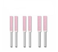 MuchLuckystar Juego de 6 afiladores de motosierra de 4/4,8/5,5 mm, limas giratorias de acero cromado para amoladora eléctrica, pulido de metal de madera de jade