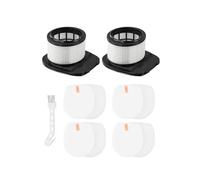 MuchLuckystar Juego de filtros para aspiradora inalámbrica Shark IC300 IZ251UK IZ201UK IZ202SM Stratos, 7 piezas de repuesto con filtros, algodón blanco y cepillo de limpieza