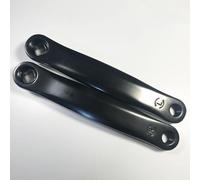 MuchLuckystar Juego de manivelas de acero de 170 mm para bicicleta estática, para agujero de tornillo m14 de 13 x 13 mm, agujero prismático, piezas de repuesto negras para deportes de interior