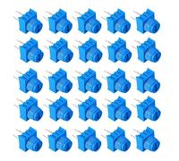 MuchLuckystar Kit de 20 potenciómetros de moldura 1K 10K 50K 100K Ohm resistencia variable con perilla azul, 9,5 x 9,5 x 5 mm para proyectos de bricolaje de robótica Arduino