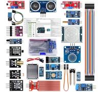 MuchLuckystar Kit de sensores, juego de módulos de 22 pulgadas para aprendizaje de robots, ideal para principiantes para proyectos arduino con sensores de sonido de luz de temperatura