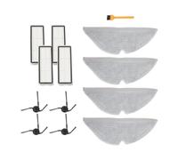 MuchLuckystar Kit de trapeador con filtro lateral para aspiradora robot Dreame D20 Plus, 4 cepillos, 4 filtros, 4 almohadillas, accesorios de herramientas de limpieza