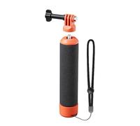MuchLuckystar Mango flotante para Insta360 X5/X4 y para dji Action, agarre antihundimiento con correa de muñeca ajustable, montaje de tornillo de 1/4 para trípode, naranja y negro