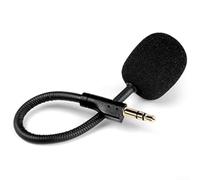 MuchLuckystar Micrófono desmontable para auriculares Logitech G PRO X Gaming de repuesto, micrófono de repuesto, aislamiento de ruido, varilla flexible, conector chapado en oro, negro, 14 cm