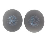 MuchLuckystar Orejeras de gel de repuesto para Jabra para Elite 45h y Evolve2 65 UC, cubiertas de espuma suave y transpirable, color negro, 75 x 65 mm