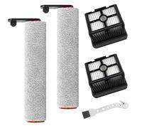 MuchLuckystar Paquete de 5 rodillos de cepillo de repuesto y filtro para aspiradora inalámbrica H12 Pro, H12 Dual, H13 Pro, piezas de limpieza grises con herramienta