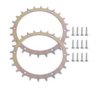 MuchLuckystar Picos de acero inoxidable para cortacésped robótico Bosch Indego para S 350 400 500 XS 300 M700, tacos de tracción mejorados con tornillos, color plateado, 2 unidades