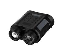 MuchLuckystar Prismáticos nocturnos 4K con zoom, pantalla HD de 2.4 pulgadas, foco IR de 3 W, alcance de hasta 300 m, soporta tarjeta TF de 128 GB para vida silvestre y observación de estrellas